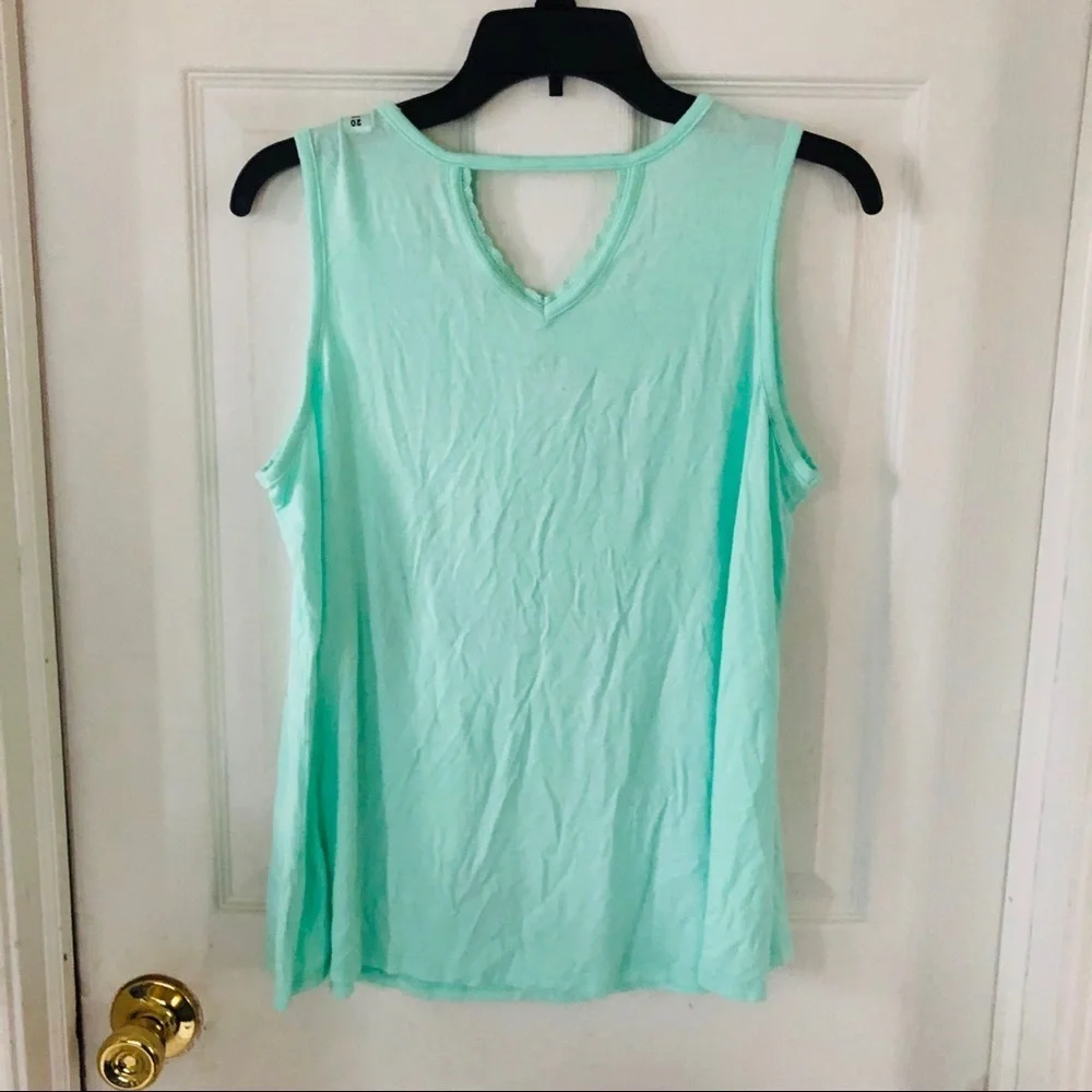 NWOT JUSTICE silver save the mermaids Seafoam green girls shirt size 20